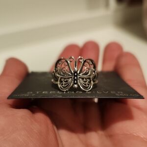 Sterling Silver Butterfly Ring